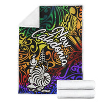New Caladonia Premium Blanket - Rainbow Polynesian Pattern - Polynesian Pride