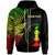 New Caledonia Custom Personalized Zip up Hoodie Flash Style Reggae Unisex Reggae - Polynesian Pride