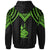 New Caledonia Custom Hoodie Polynesian Armor Style Green - Polynesian Pride