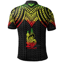 New Caledonia Custom Polo Shirt Polynesian Armor Style Reagge - Polynesian Pride