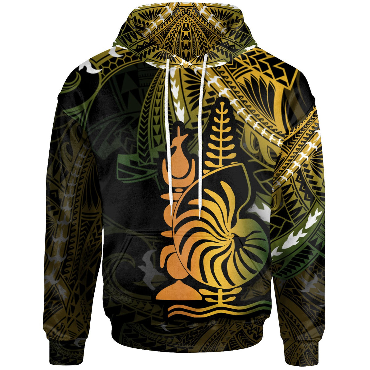New Caledonia Hoodie Life Style Unisex Black - Polynesian Pride