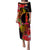 New Caledonia Puletasi Dress Tropical Hippie Style LT14 Black - Polynesian Pride