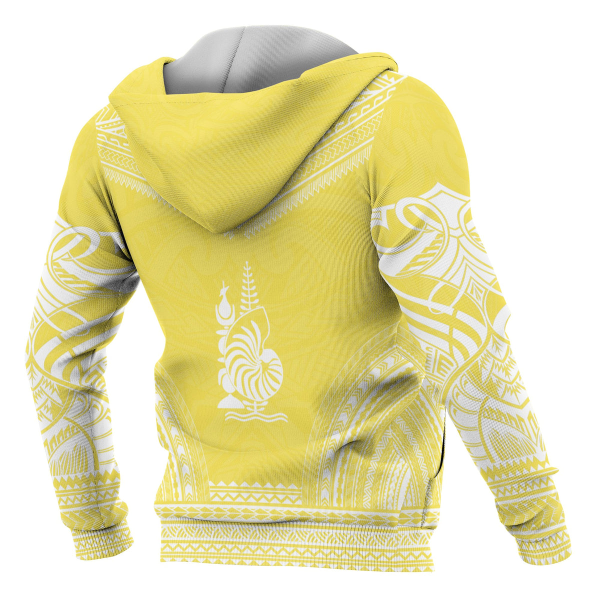 New Caledonia Polynesian Chief Custom Zip up Hoodie Flag Version - Polynesian Pride