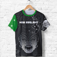 New Zealand Maori Shirt, Ta Moko Tattoo T Shirt Black - Polynesian Pride