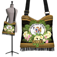 Niue Boho Handbag - Polynesian Gold Patterns Collection - Polynesian Pride
