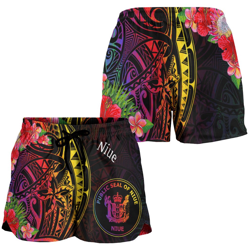Niue Women's Shorts - Tropical Hippie Style - Polynesian Pride