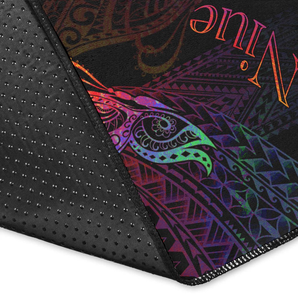 Niue Area Rug - Butterfly Polynesian Style - Polynesian Pride