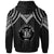 Niue Custom Zip up Hoodie Polynesian Armor Style Black - Polynesian Pride