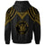 Niue Zip up Hoodie Polynesian Armor Style Gold - Polynesian Pride