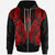 Niue Zip up Hoodie Polynesian Lion Head Red Style Unisex Red - Polynesian Pride