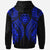 Niue Hoodie Polynesian Lion Head Blue Style - Polynesian Pride