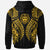 Niue Hoodie Polynesian Lion Head Gold Style - Polynesian Pride