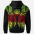 Niue Zip up Hoodie Polynesian Lion Head Reggae Style - Polynesian Pride