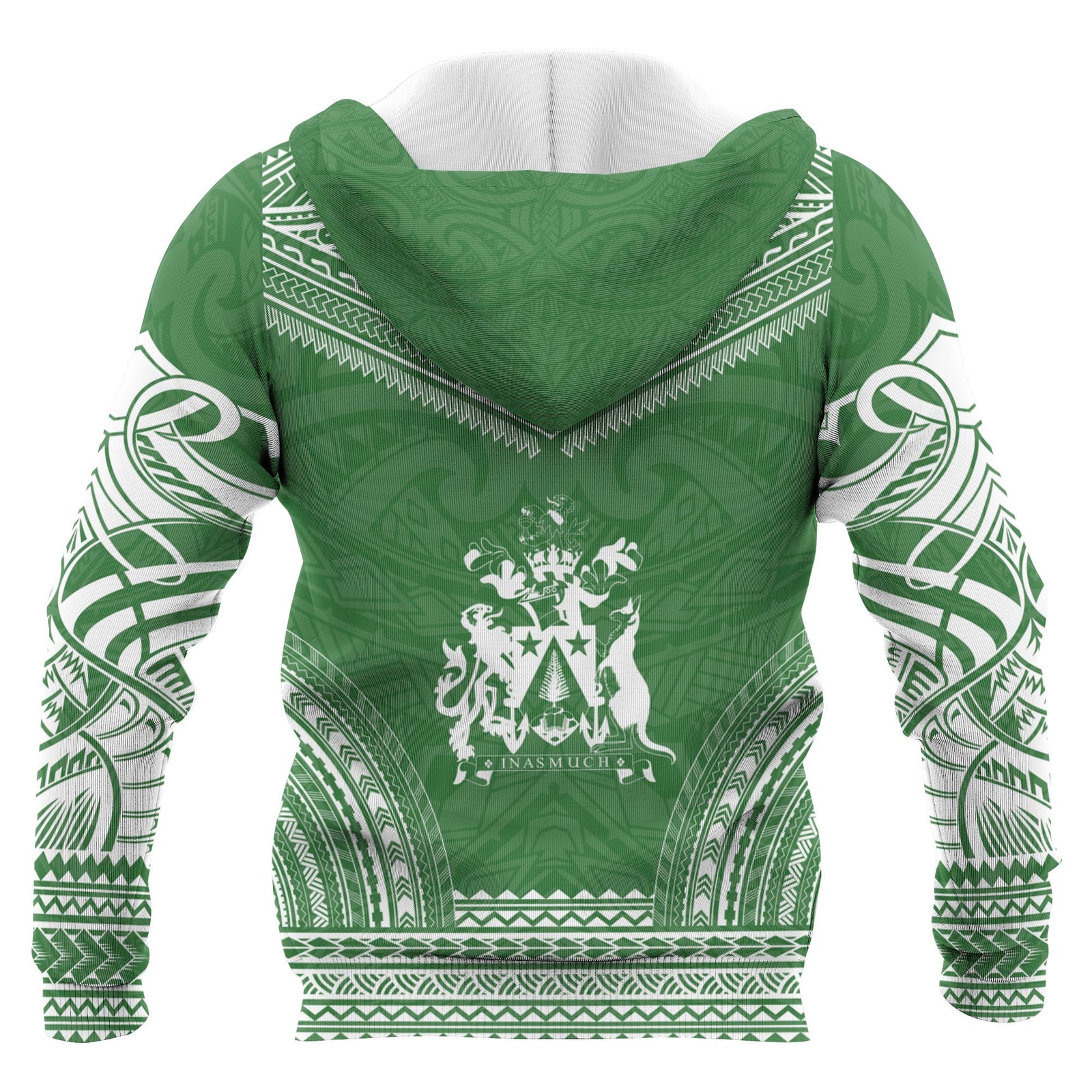 Norfolk Island Polynesian Chief Custom Hoodie Flag Version Unisex Blue - Polynesian Pride