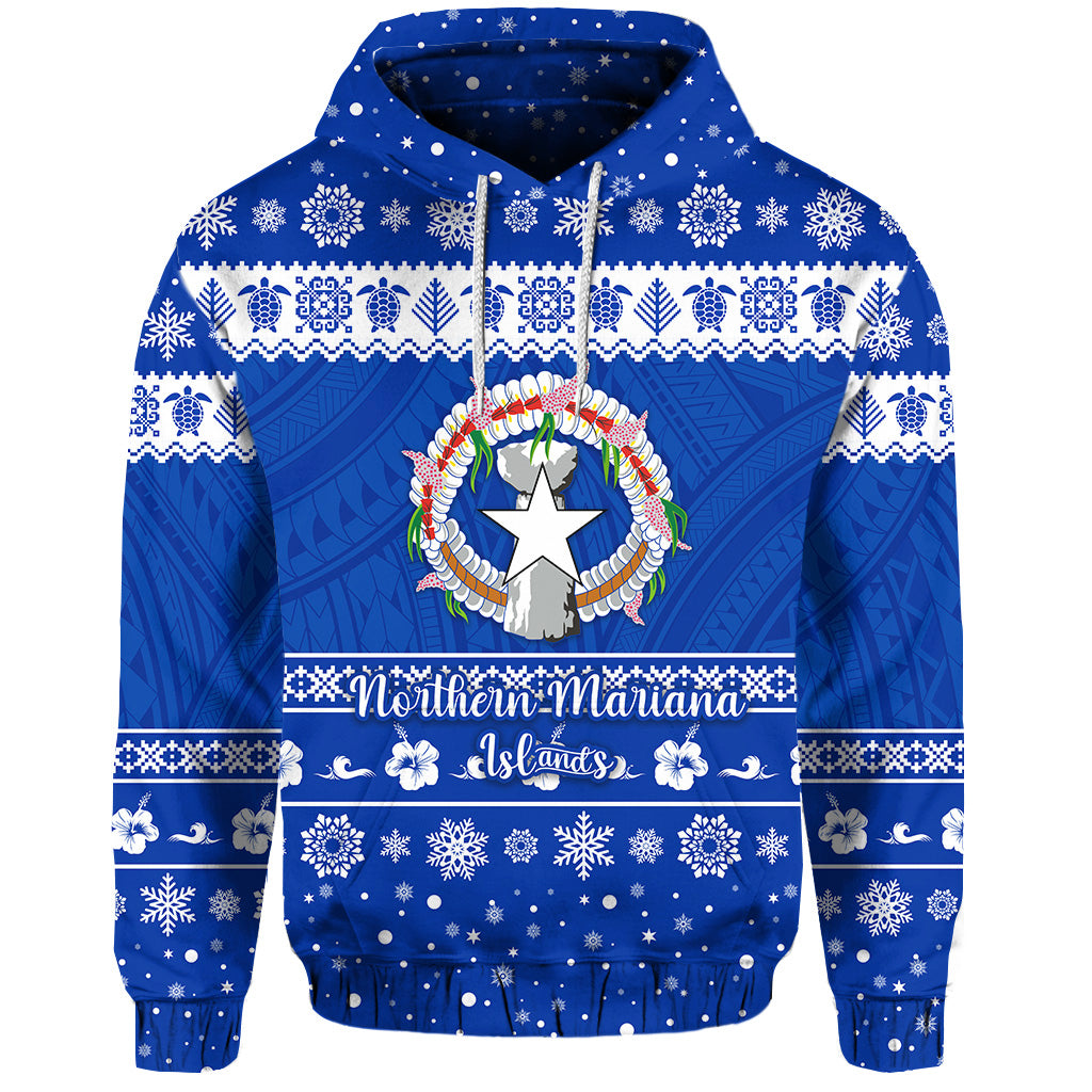 Northern Mariana Islands Christmas Hoodie Simple Style LT8 - Polynesian Pride