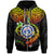 Northern Mariana Islands Custom Zip up Hoodie Lizard Good Chest Unisex Reggae - Polynesian Pride