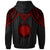 Northern Mariana Islands Custom Hoodie Polynesian Armor Style Red - Polynesian Pride