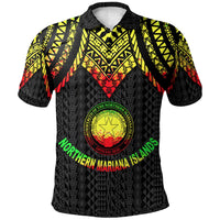 Northern Mariana Islands Polo Shirt Polynesian Armor Style Reagge Unisex Reggae - Polynesian Pride