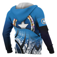 Northern Mariana Island Coat of Arms Zip up Hoodie Polynesian Pattern - Polynesian Pride