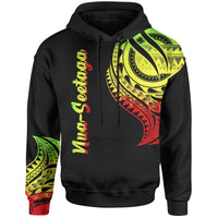 American Samoa Hoodie Nua Seetaga Tatau Polynesian Patterns Unisex Black - Polynesian Pride