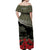 New Zealand ANZAC 2022 Off Shoulder Long Dress Maori Camouflage LT14 - Polynesian Pride