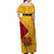 The Kumuls PNG Off Shoulder Long Dress Papua New Guinea Polynesian Dynamic Style LT14 - Polynesian Pride