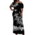 Hawaii Shark Off Shoulder Long Dress Black LT13 Long Dress Black - Polynesian Pride