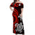 Tonga Rugby Off Shoulder Long Dress Kupesi Ngatu Ver.16 LT13 Women Art - Polynesian Pride