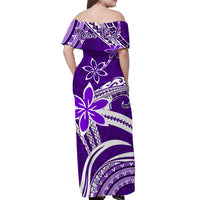 Custom Polynesian Matching Hawaiian Outfits For Couples Hawaii Flowers Wave Purple LT13 - Polynesian Pride