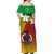 Vanuatu Novelty Off Shoulder Long Dress Frangipani Tropical Spa Flower LT13 - Polynesian Pride