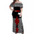 Tonga Rugby Off Shoulder Long Dress Kupesi Ngatu Ver.02 LT13 Women Art - Polynesian Pride