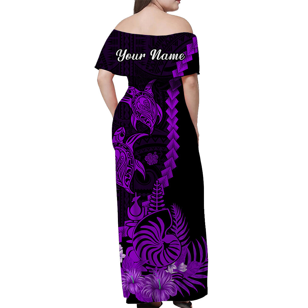 Custom New Caledonia Valentine Couple Matching Dress and Hawaiian Shirt My Sunshine Polynesia Turtle Purple LT14 - Polynesian Pride