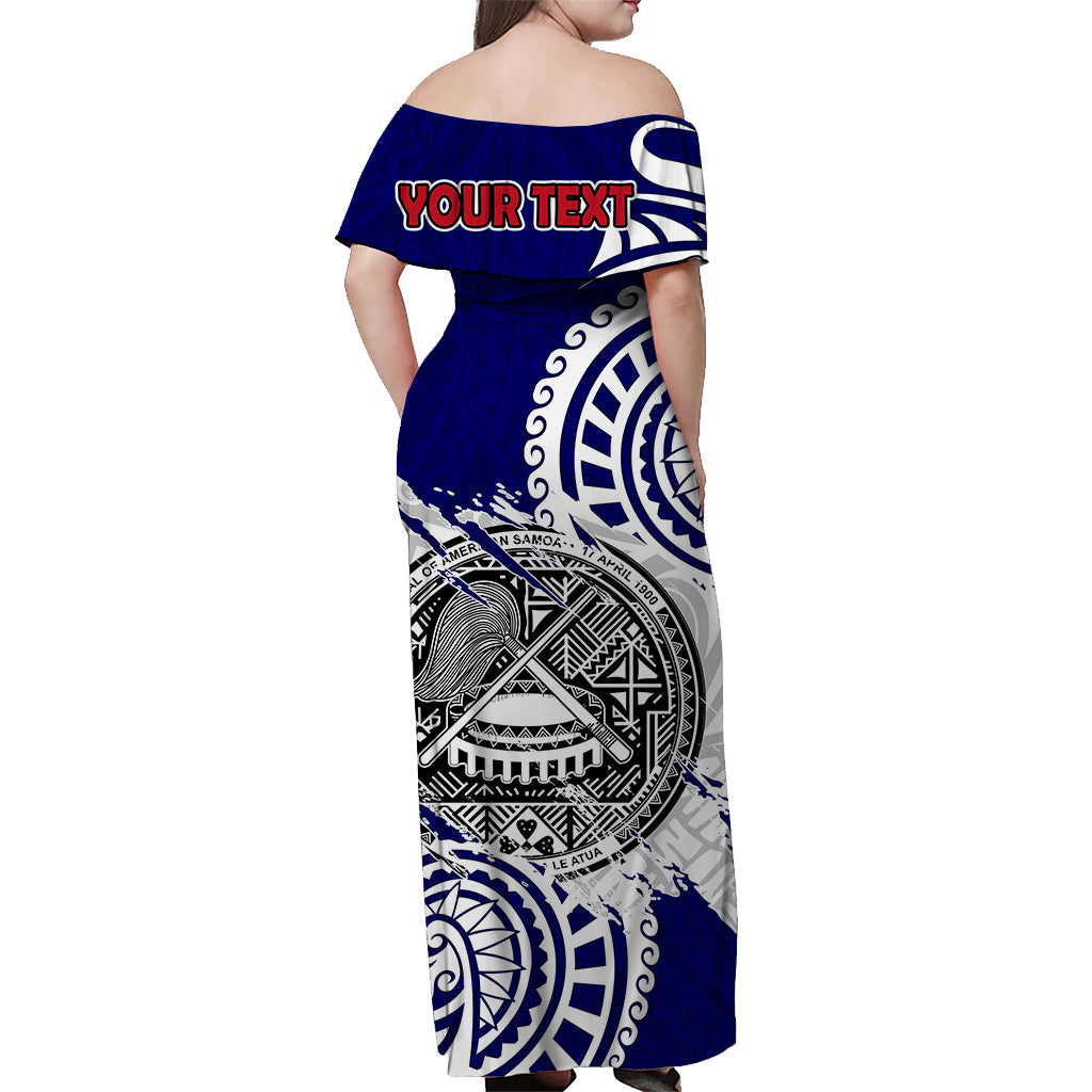 (Custom Personalised) American Samoa Independence Day Off Shoulder Long Dress Polynesian Special Version LT14 - Polynesian Pride