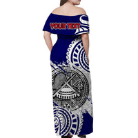 (Custom Personalised) American Samoa Independence Day Off Shoulder Long Dress Polynesian Special Version LT14 - Polynesian Pride
