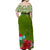 Custom Guam Chamorro Matching Hawaiian Shirt and Dress Guaman Latte Stone Tropical Flowers Green Version LT14 - Polynesian Pride