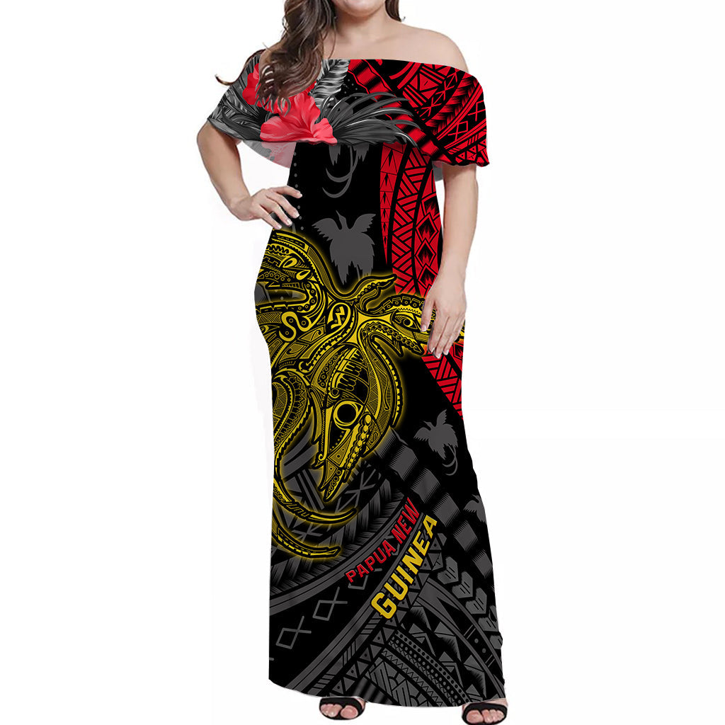 Custom Papua New Guinea Matching Dress and Hawaiian Shirt Raggiana Birds Happy 47th Independence Day LT13 - Polynesian Pride