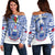 (Custom Text And Number) Samoa Rugby Off Shoulder Sweater Manu Samoa 7s Ginger White Polynesian LT14 Women White - Polynesian Pride