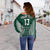 (Custom Text and Number) Hawaii Football Off Shoulder Sweater Kakau Warrior Be Stronger LT13 - Polynesian Pride