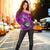 The Shaka Hawaii Off Shoulder Sweater Tropical Flowers Purple Version LT13 - Polynesian Pride