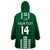 (Custom Text And Number) Hawaii Football Wearable Blanket Hoodie Kakau Rainbow Warriors Helmet LT14 - Polynesian Pride