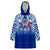 Samoa Rugby Wearable Blanket Hoodie Toa Samoa Polynesian Pacific Navy Version LT14 Unisex One Size - Polynesian Pride