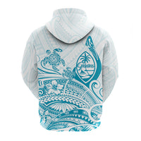Custom Guam Hoodie Ocean and Turtle Simple Style LT7 - Polynesian Pride