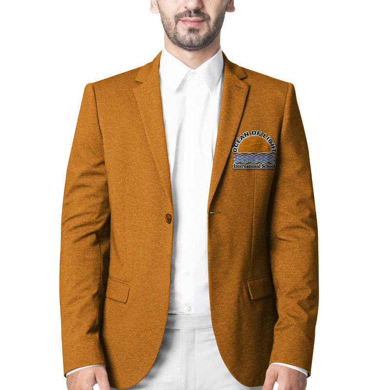 Tonga Ocean of Light International School Blazer Original Style - Orange LT8 Unisex Orange - Polynesian Pride