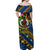 Vanuatu Tafea Off Shoulder Long Dress Independence Be Proud LT8 - Polynesian Pride