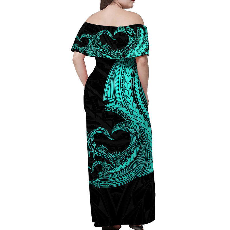 Custom Polynesian Valentine Matching Dress and Hawaiian Shirt Heart Tattoo Green Style LT6 - Polynesian Pride