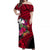 Wallis and Futuna Off Shoulder Long Dress Hibiscus Red No.1 Color LT6 Women Red - Polynesian Pride