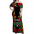 Vanuatu Torba And Hibiscus Off Shoulder Long Dress LT6 Women Black - Polynesian Pride