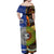 Samoa And Australia Aboriginal Off Shoulder Long Dress Together LT8 - Polynesian Pride