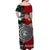 New Zealand And Tonga Off Shoulder Long Dress Together - Paua Shell LT8 - Polynesian Pride