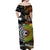 Maori Aboriginal Matching Hawaiian Shirt and Dress New Zealand Australia Together Black LT8 - Polynesian Pride